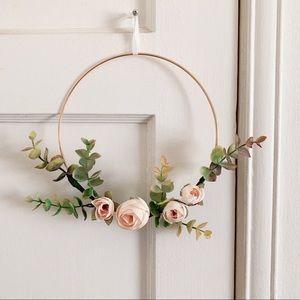 Floral Hoop Wall Decor